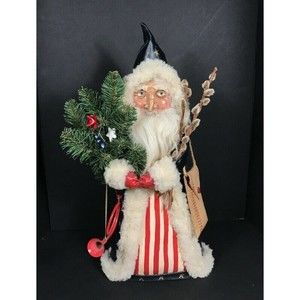 Patriotic Folk Art Santa, Father Christmas OOAk
